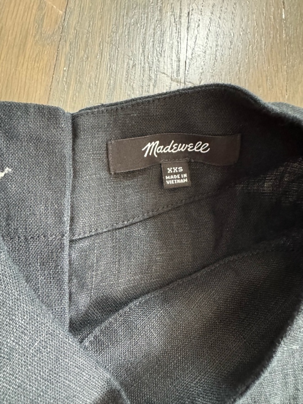 Madewell Bateau Neck linen tank XXS - Picture 4 of 6